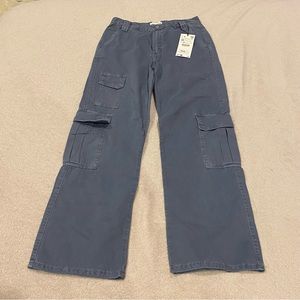 ZARA TRF WIDE LEG CARGO PANTS